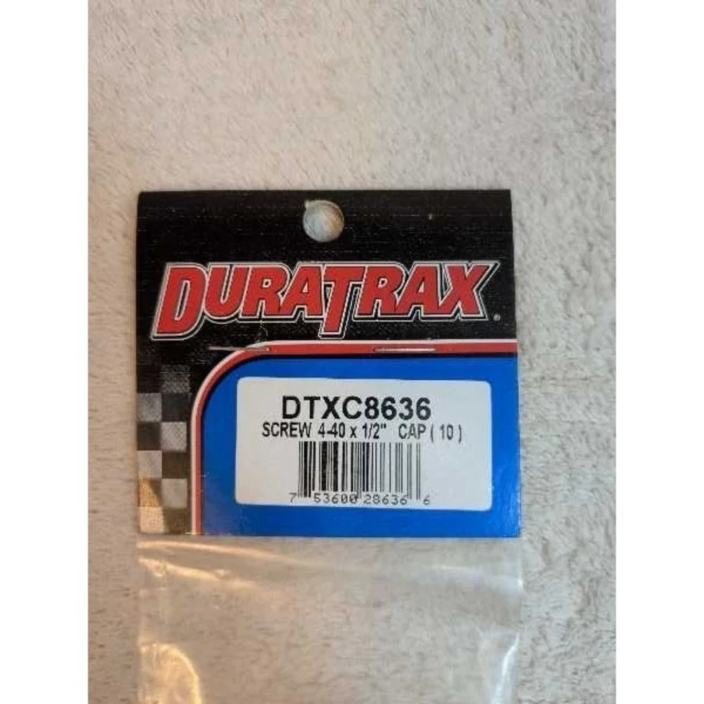 Duratrax DTXC8636 Screw 4-40 x 1/2 Cap Screws (10) RC Parts